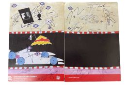 Formula 1 interest: A Gran Premi Marlboro D'Espanya programme cover, bearing the signatures of: - M.