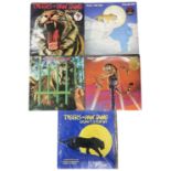 Five Tygers of Pan Tang 12" vinyl LPs, to include: - Wild Cat, 1980, MCA, MCL 1610 - Spellbound,