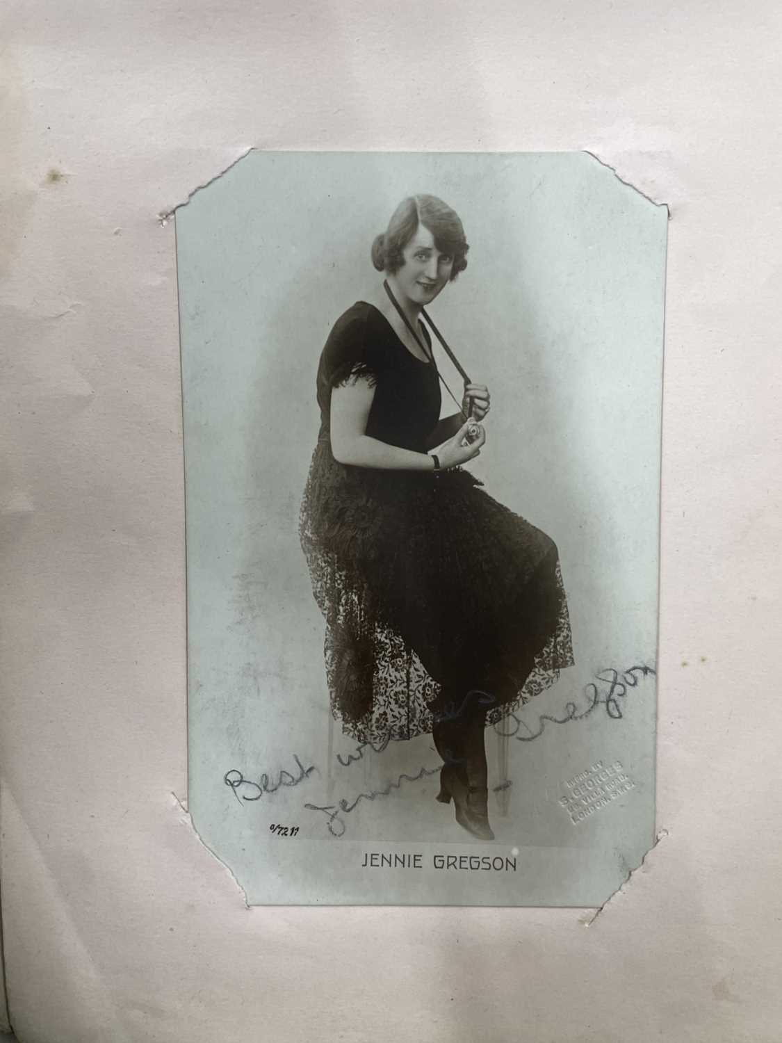 An early 20th century autograph album to include Gracie Fields, Wyn Gladwyn, Jennie Gregson, Annie - Image 3 of 8