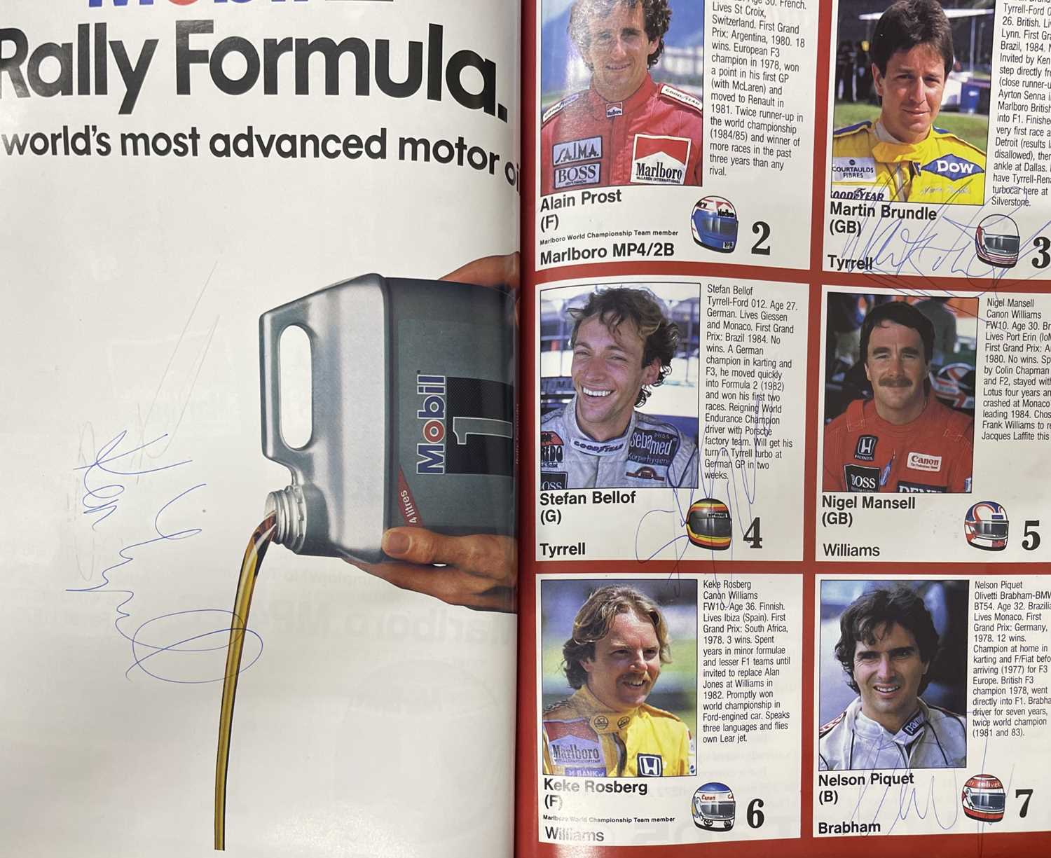 A Monaco 1985 Grand Prix programme, together with a British Grand Prix programme, both signed by - Image 11 of 11