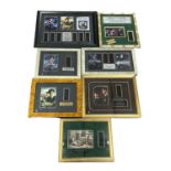 A collection of various limited edition Harry Potter film cell displays, each with COA to verso