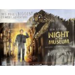 A further quad cinema poster for Night at the Museum (2006) from the Leicester Square Odeon, London.