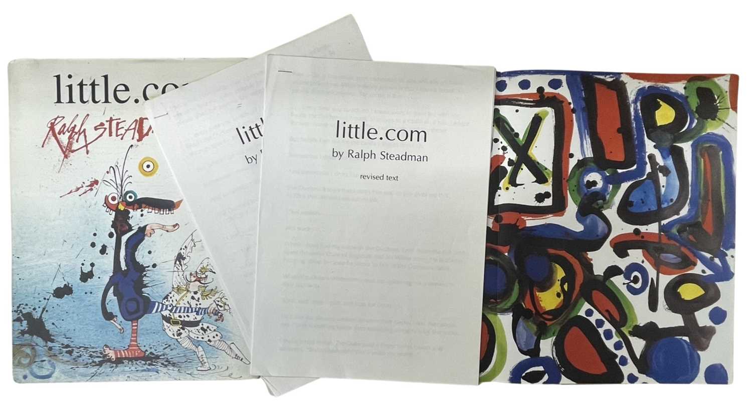 A mixed lot of literary interest, to include: - A proof copy of Ralph Steadman's LITTLE.COM, - Image 2 of 2