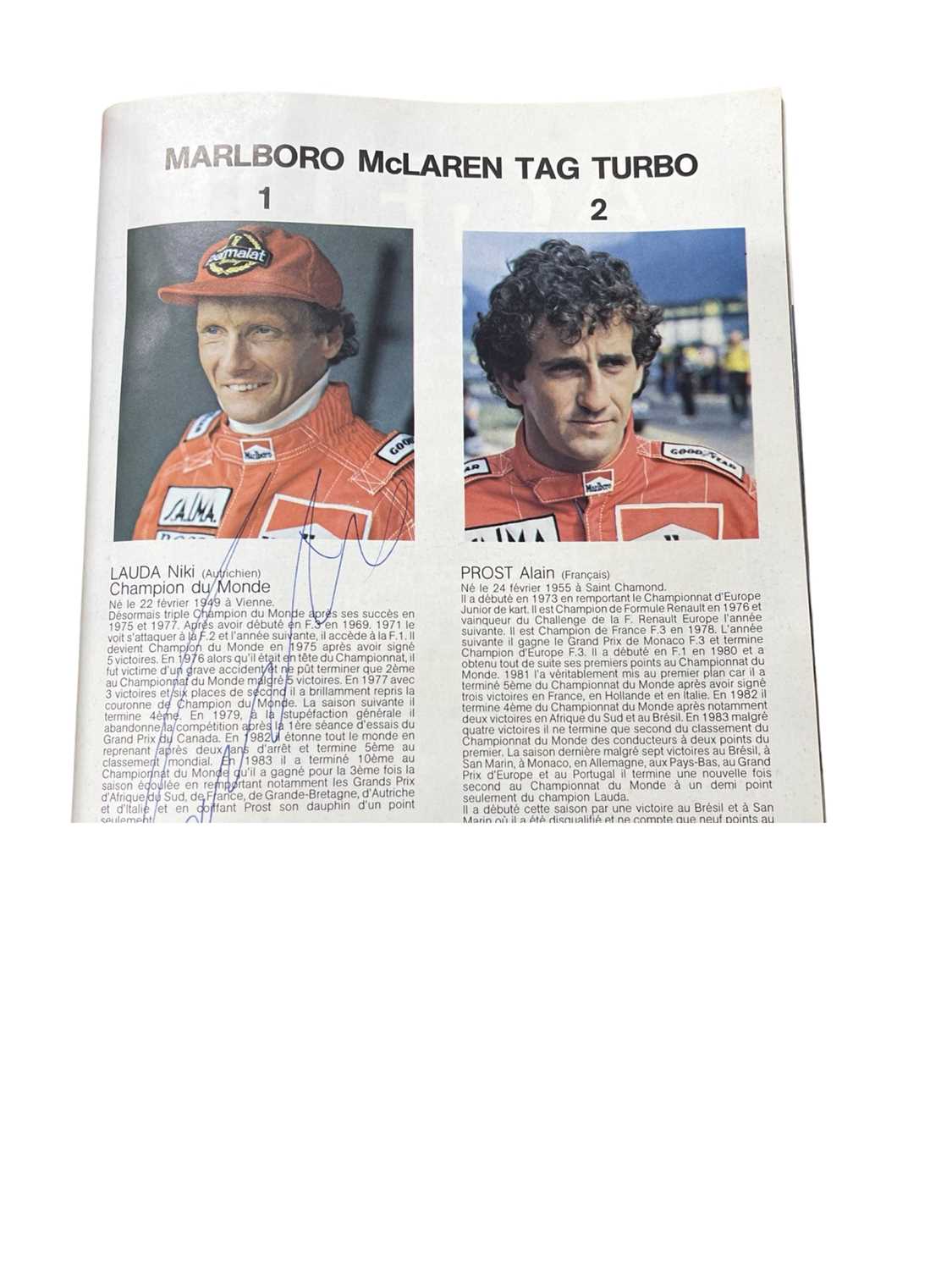 A Monaco 1985 Grand Prix programme, together with a British Grand Prix programme, both signed by - Image 6 of 11