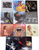 Eleven Jimi Hendrix 12" vinyl LPs, to include: - Isle of Wight, 1971, Polydor, 2302 016 - Axis: Bold