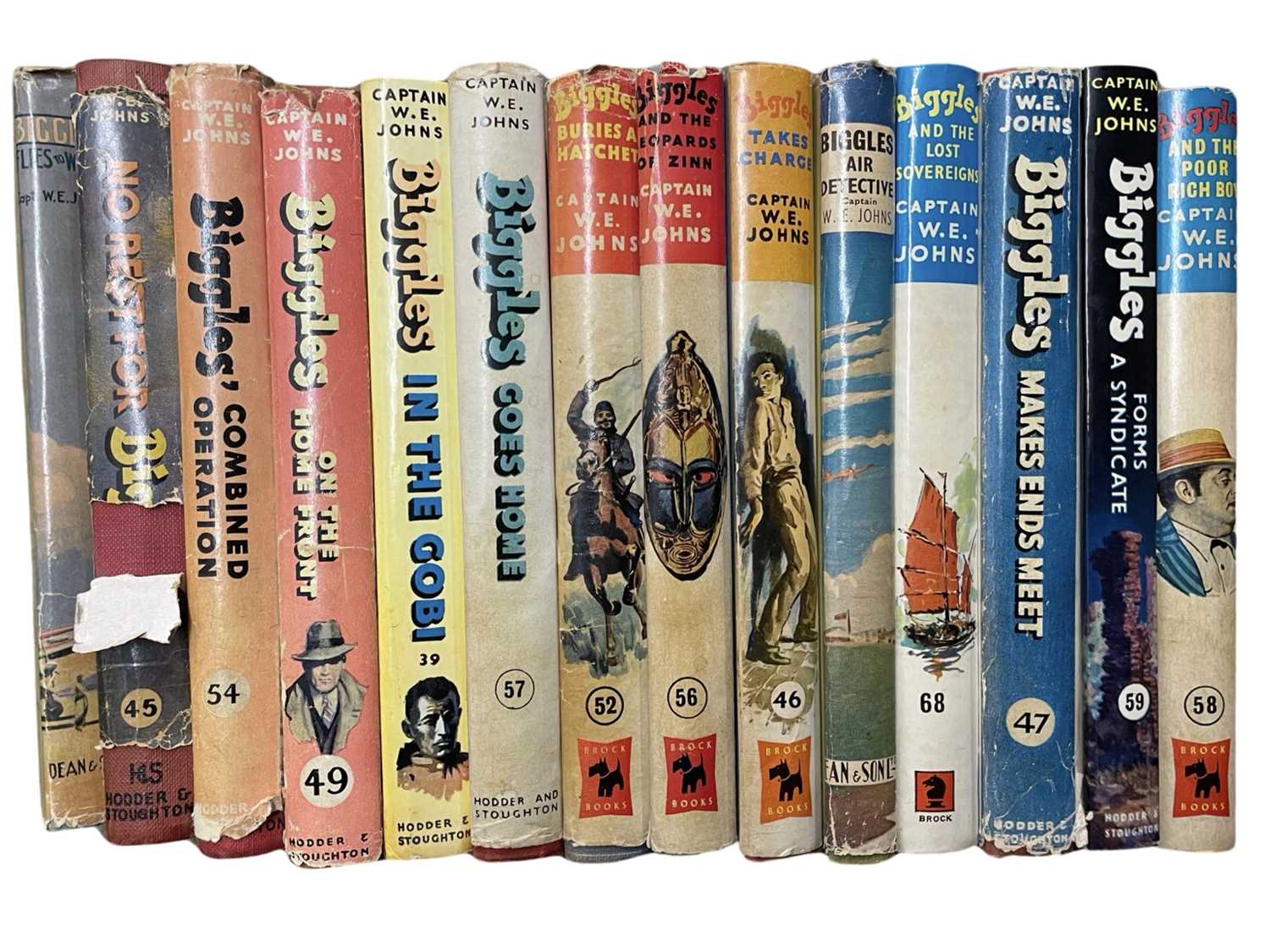 W E JOHNS: A collection of Biggles books (various editions), to include: - Biggles and the Lost