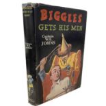 W E JOHNS: BIGGLES GETS HIS MEN, London, Hodder and Stoughton, 1950, First edition with dustjacket