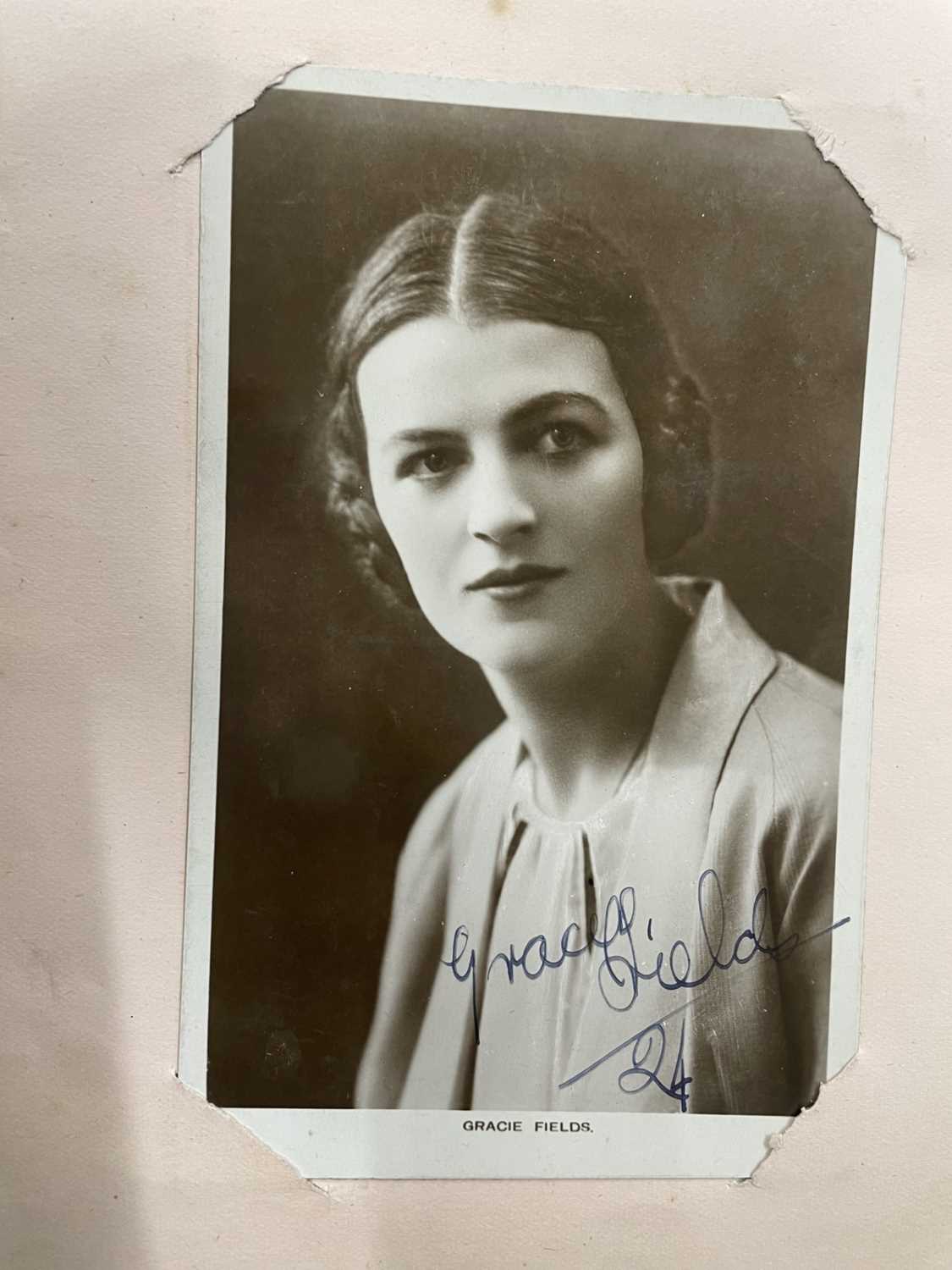 An early 20th century autograph album to include Gracie Fields, Wyn Gladwyn, Jennie Gregson, Annie - Image 2 of 8