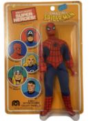 A boxed and carded 1979 Spider-Man action figure by Mego Corp.