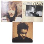 Three 12" vinyl LPs, to include: - Tracy Chapman: Self Titled, 1988, Elektra, EKT44 - Suzanne