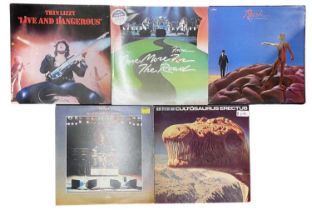 A mixed collection of various Hard Rock 12" vinyl LPs, to include: - Rush: All the World's A Stage /