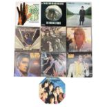 A mixed lot of various 12" vinyl LPs, mostly 60s - 80s rock, to include: - The Rolling Stones -
