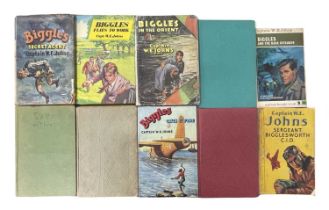 W E JOHNS: BIGGLES various titles and editions, to include: - Biggles Learns to Fly - Biggles Cuts