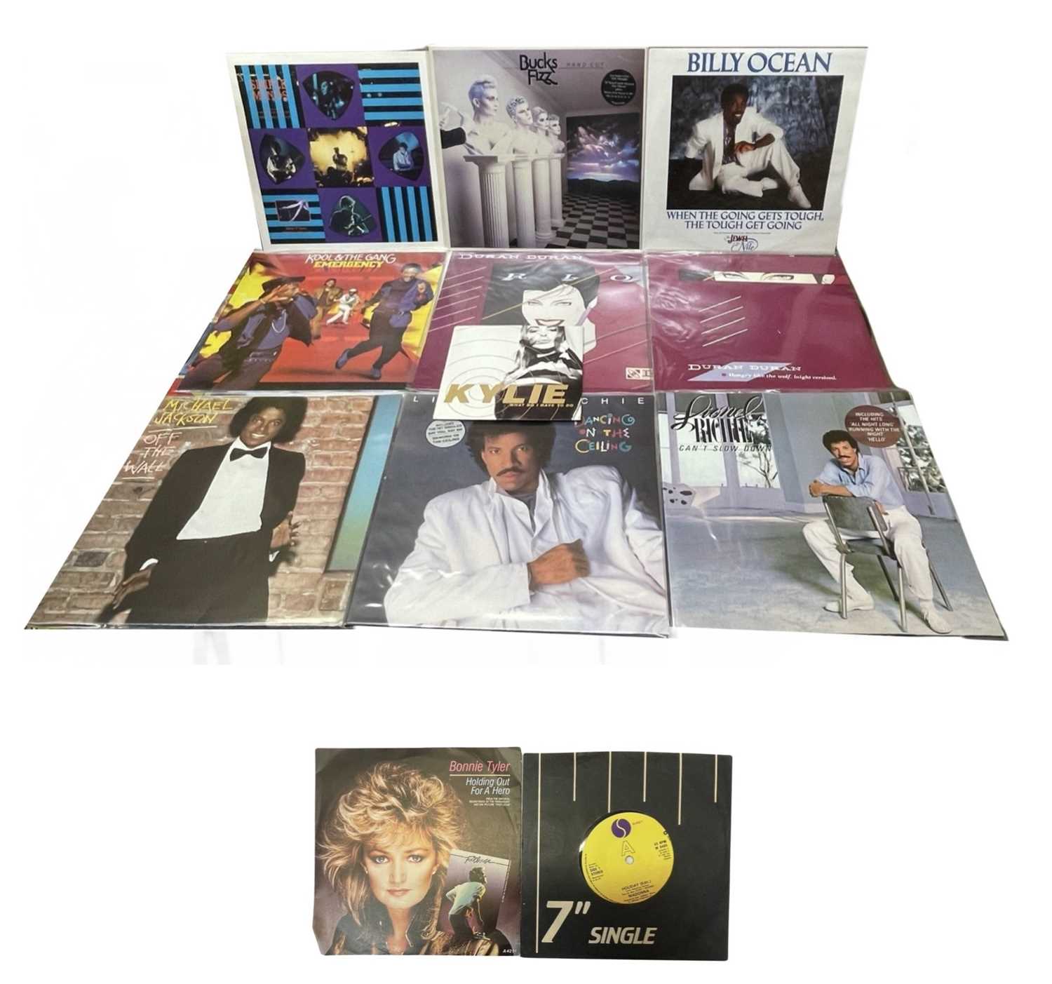 A mixed lot of 12" vinyl LPs, 1980s+ pop, to include: - Michael Jackson - Off the Wall, 1979, EPC