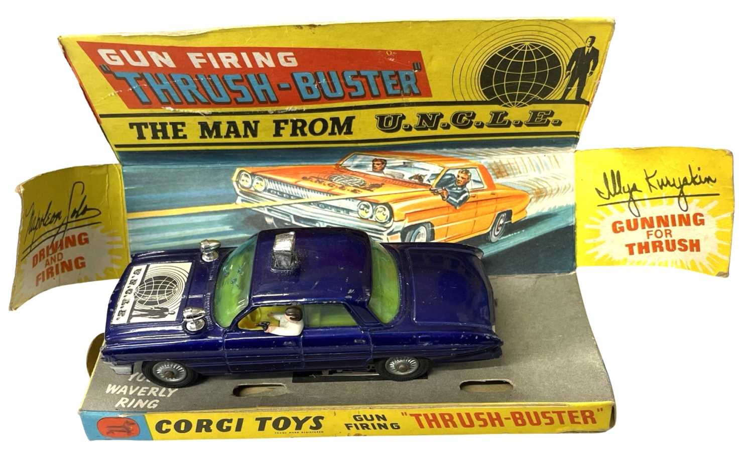 A pair of boxed Corgi die-cast TV cars, to include: - The Man from UNCLE: Gun Firing Thrush Buster - - Image 2 of 3