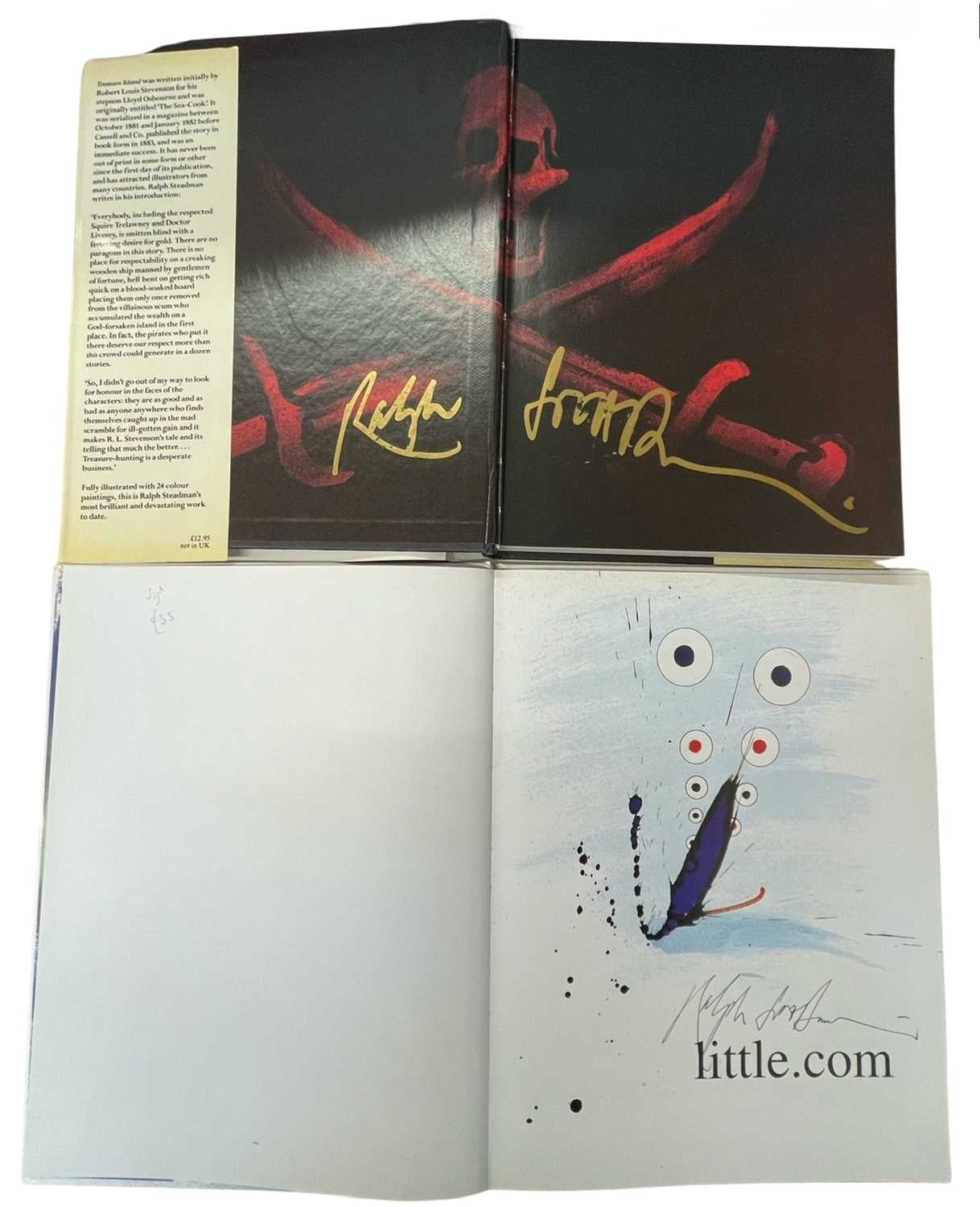 RALPH STEADMAN: 2 inscribed first titles: LITTLE.COM, London, Andersen Press, 2000; TREASURE ISLAND, - Image 2 of 2
