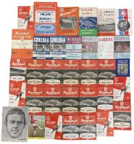 A collection of 1960s football programmes, predominantely Arsenal.