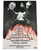 A UK one sheet poster for Dennis Wheatley's To The Devil... A Daughter, starring Honor Blackman,