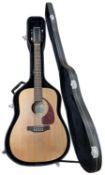 A Simon and Patrick Luthier S&P 12 Cedar 12-string guitar in a black lined hardcase. Marked to