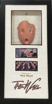 PINK FLOYD: Child's Faceless Mask Display Frame, containing a mask used in the official video for