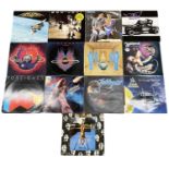 A mixed lot of Hard rock 12" vinyl LPs, to include: - Def Leppard: High 'n' Dry / On Through the