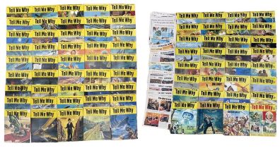 A run of 82 consecutive issues (#1 - 82) of TELL ME WHY comic book, 1969 - 1970, plus extra