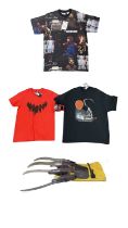 A mixed lot of horror film merchandise, to include: - A size XXS THE SHINING t-shirt - A size 2XL IT