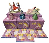 A collection of Limited edition Royal Doulton figurines from Disney's Sleeping Beauty, with original