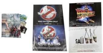 A group of modern quad film posters and others, to include: - SAW III - Back to the Future -