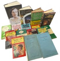 A collection of various Agatha Christie crime novels.