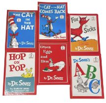 A collection of modern Dr. Seuss books, to include: THE CAT IN THE HAT; THE CAT IN THE HAT COMES