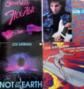Four progressive metal 12" vinyl LPs, to include: - Steve Vai: Flex-Able, 1984, Food For Thought,