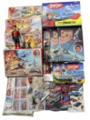 A mixed collection of Captain Scarlet memorabilia, to include jigsaw puzzles, action figures,