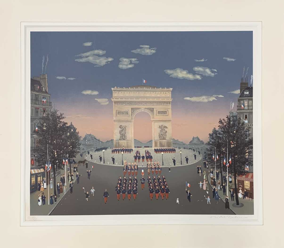 Michel Delacroix (French, b.1933), Street scene, limited edition lithograph, signed and numbered - Image 2 of 4