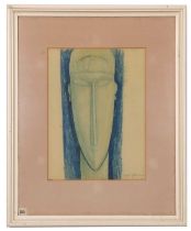 After Amedeo Modigliani (Italian, 1884-1920), 'Study for sculpture (1913)' Ganymed Facsimiles print,