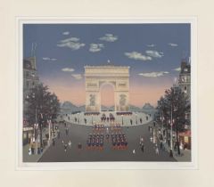 Michel Delacroix (French, b.1933), Arc de Triomphe, limited edition lithograph, signed and