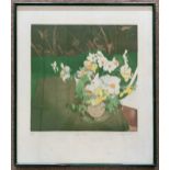 Valerie Eva Daniel (British,b.1925), 'Spring Flowers', limited edition etching with aquatint, signed