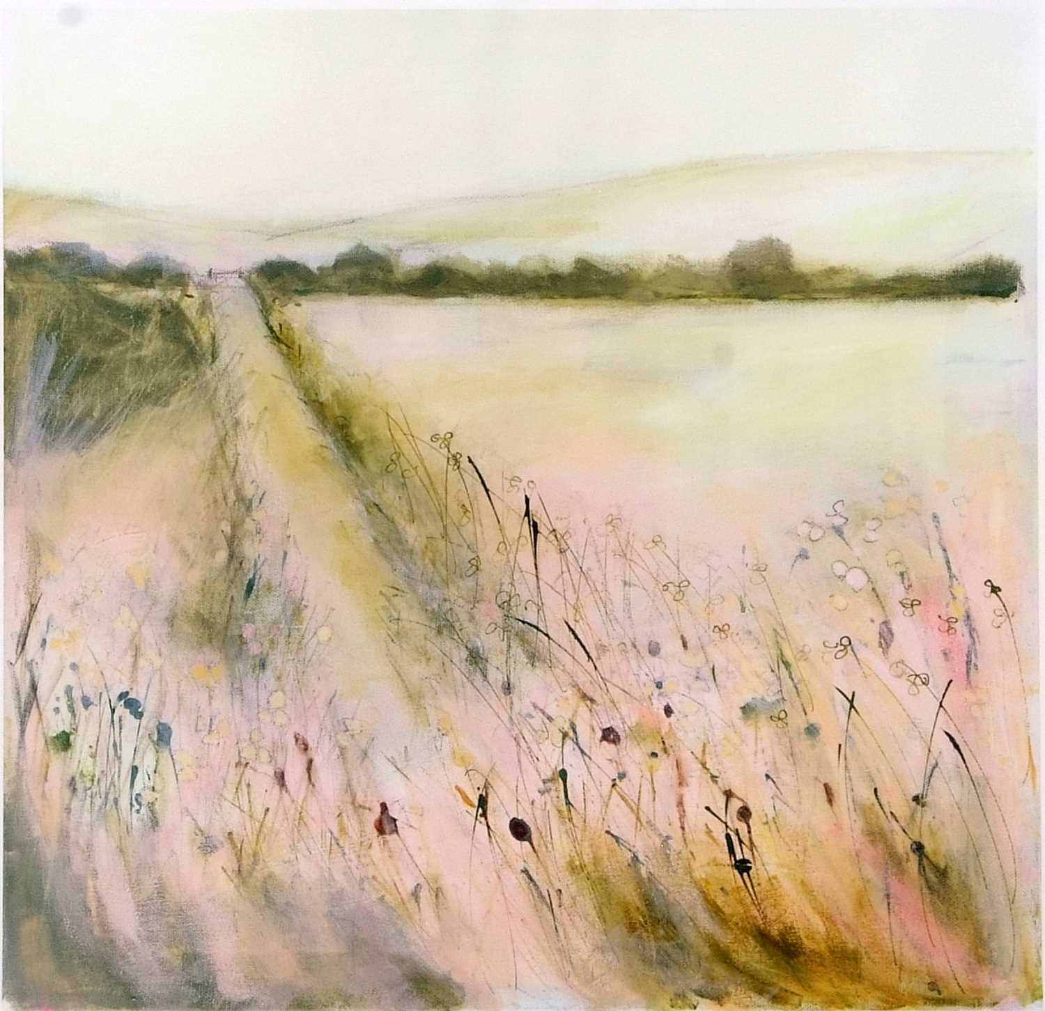 Sue Fenlon (British, contemporary), 'Spring Grasses', giclee, signed, 39x39cm, framed and glazed - Bild 2 aus 2
