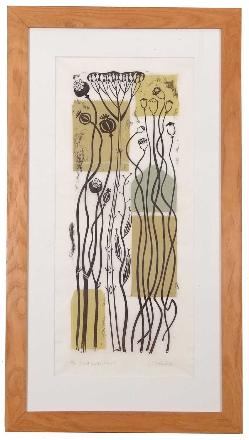 Clare Curtis (British, contemporary), 'Seed Collection I', screenprint, artist proof, signed in