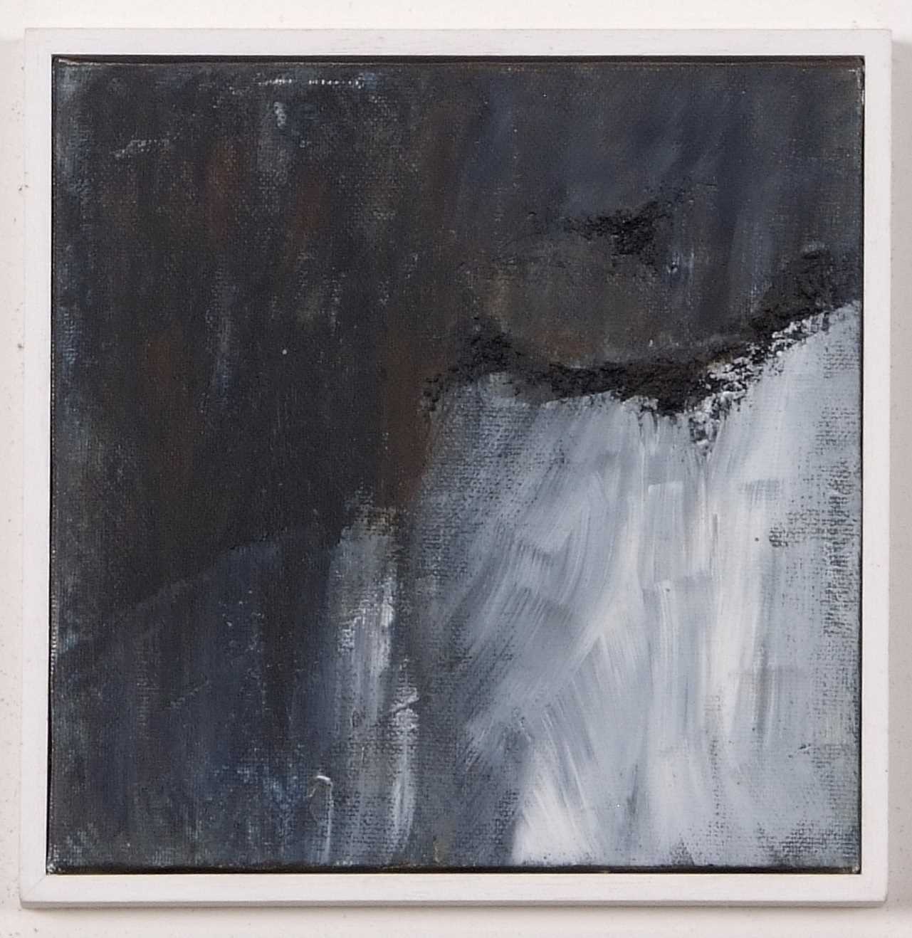 Sally Maccabe (British / Cornish, contemporary), 'Anthracite I', oil on canvas backed on board, 19. - Bild 2 aus 2