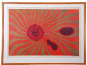 Ronald King (Brazillian, b.1932), 'Sea Anemone I', screenprint, numbered 38/50 and signed in pencil,
