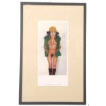 Sir Peter Blake CBE RDI RA (b.1932), "Costume Life Drawing Yellow Hat", 1972-1979, from a