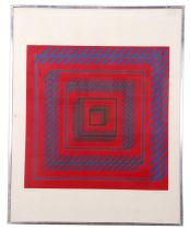 Abstract screenprint, 'Untitled 93' numbered 5/15, signed 'Gannifer' and dated '71,56.5x72cm, framed