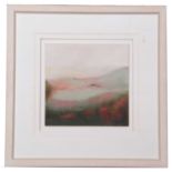 Sue Fenlon (British, contemporary), 'Heather on The Cheviots', giclee, signed, 39x39cm, framed and