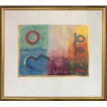 Russell Baker, 'Carta I', collograph in colours, artist proof, signed in pencil, 46x60cm, framed and