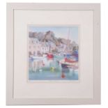 Nicola Tilley (British/Cornish, contemporary), 'Reflections of Padstow III', limited edition