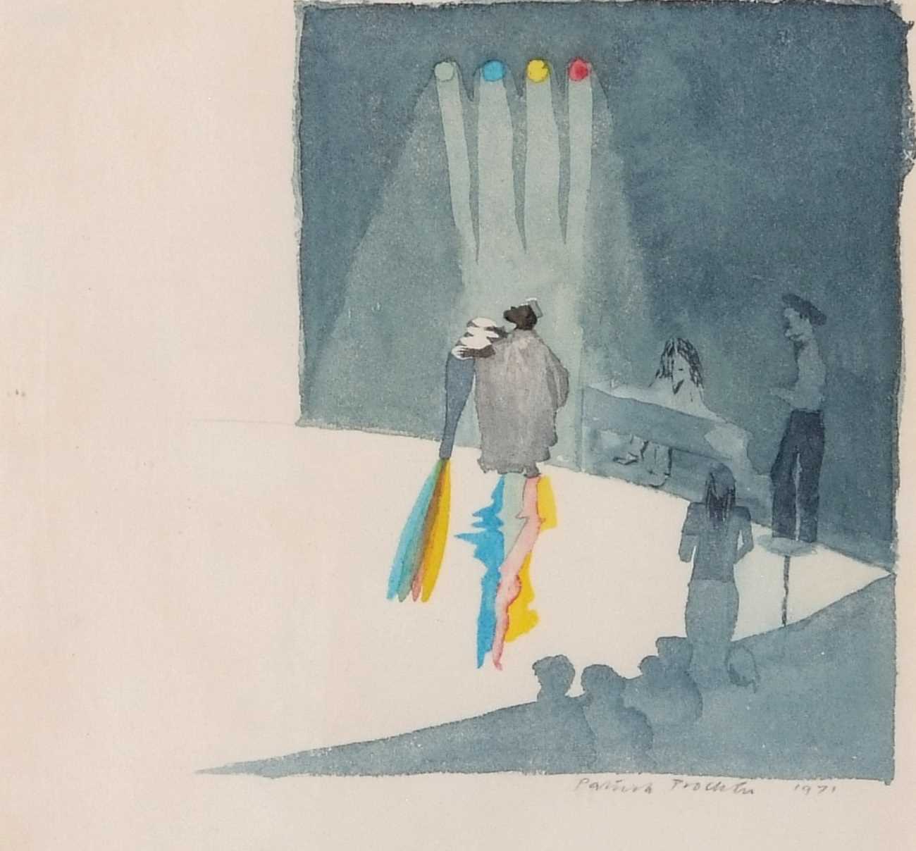 Patrick Procktor RA (British,1936-2003), Club / bar watercolour and pencil, signed and dated - Image 2 of 6