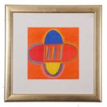 Terry Frost RA (1915-2003), Orange Sea, colour screen print and pastel on paper, signed and dated 96