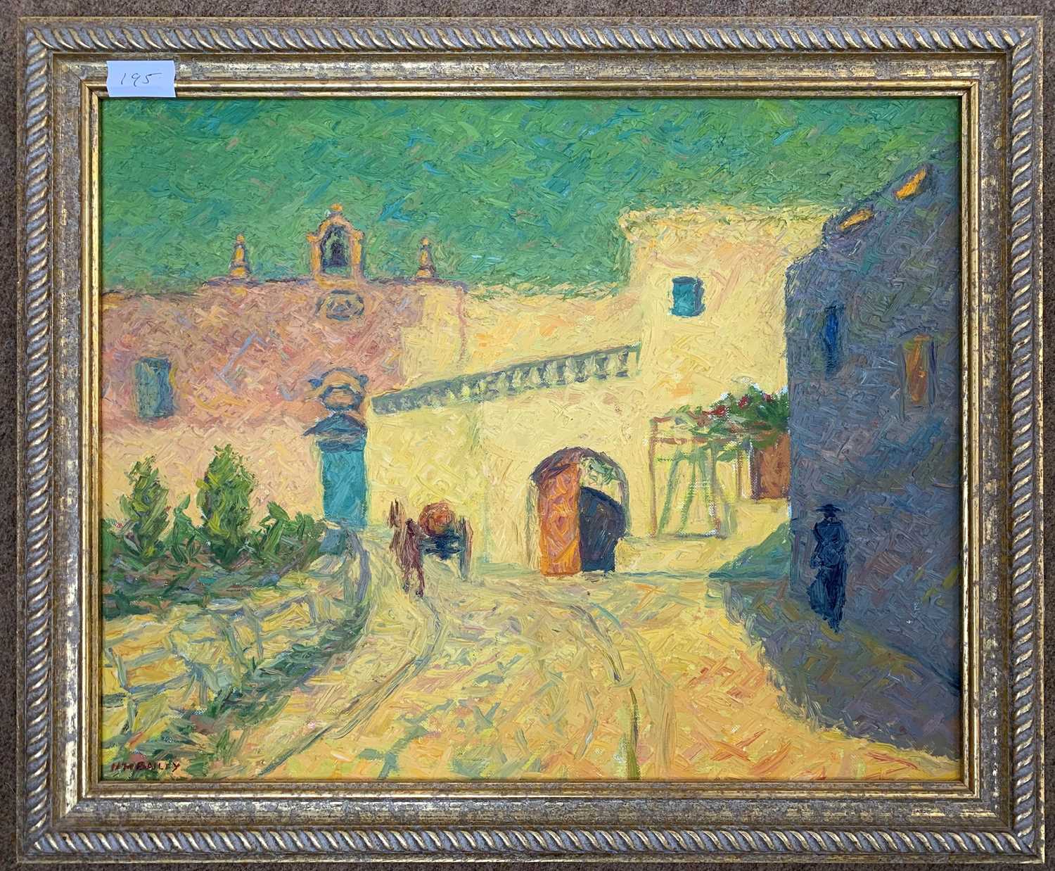 H.M.Bailey (20th century), 'Malta-The Road To Wardija', oil on canvas, signed, 40x49cm, framed