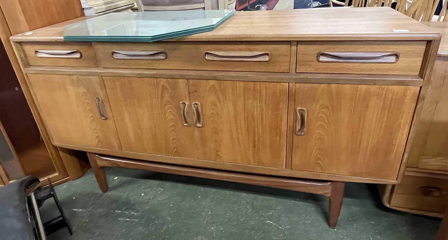 Mid Century teak G-Plan sideboard with three drawers over four doors, 151cm wide - Image 2 of 2